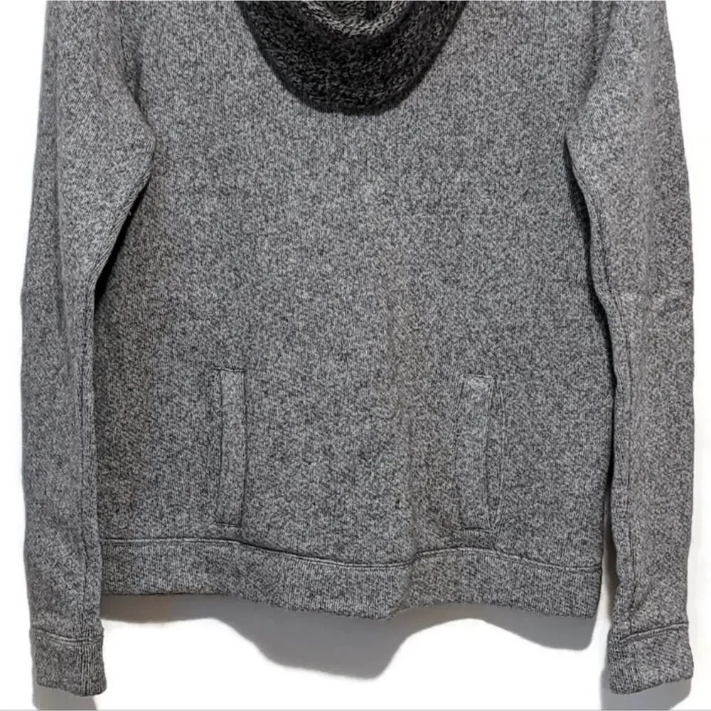 J.Crew Gray Wool Cowl Neck Pullover Sweater Casual Fall Winter Long Sleeve M